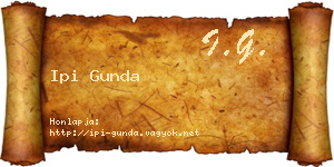 Ipi Gunda névjegykártya